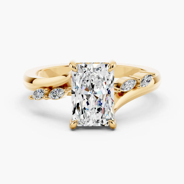 Sarina Twist Hidden Halo Setting