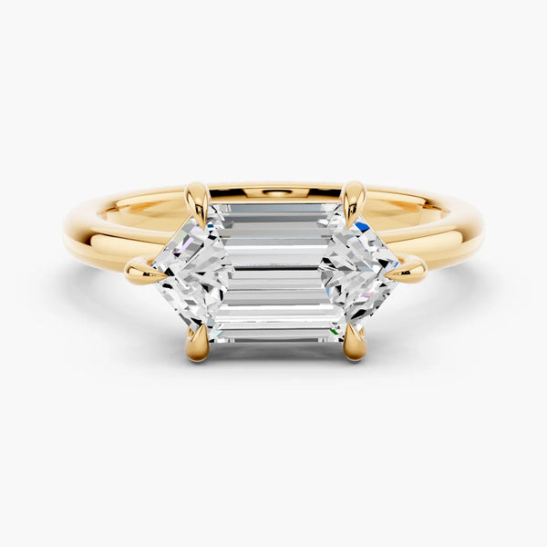 East-West Solitaire Setting