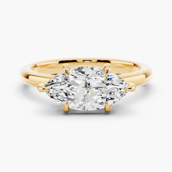 East-West Solitaire Setting