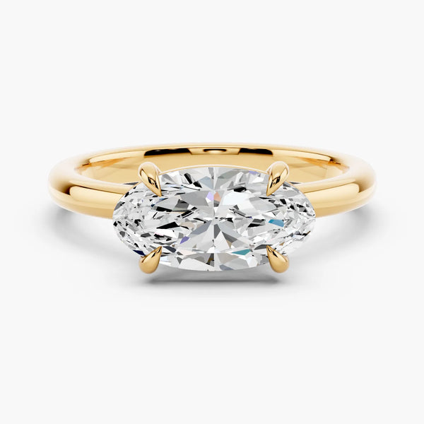 East-West Solitaire Setting