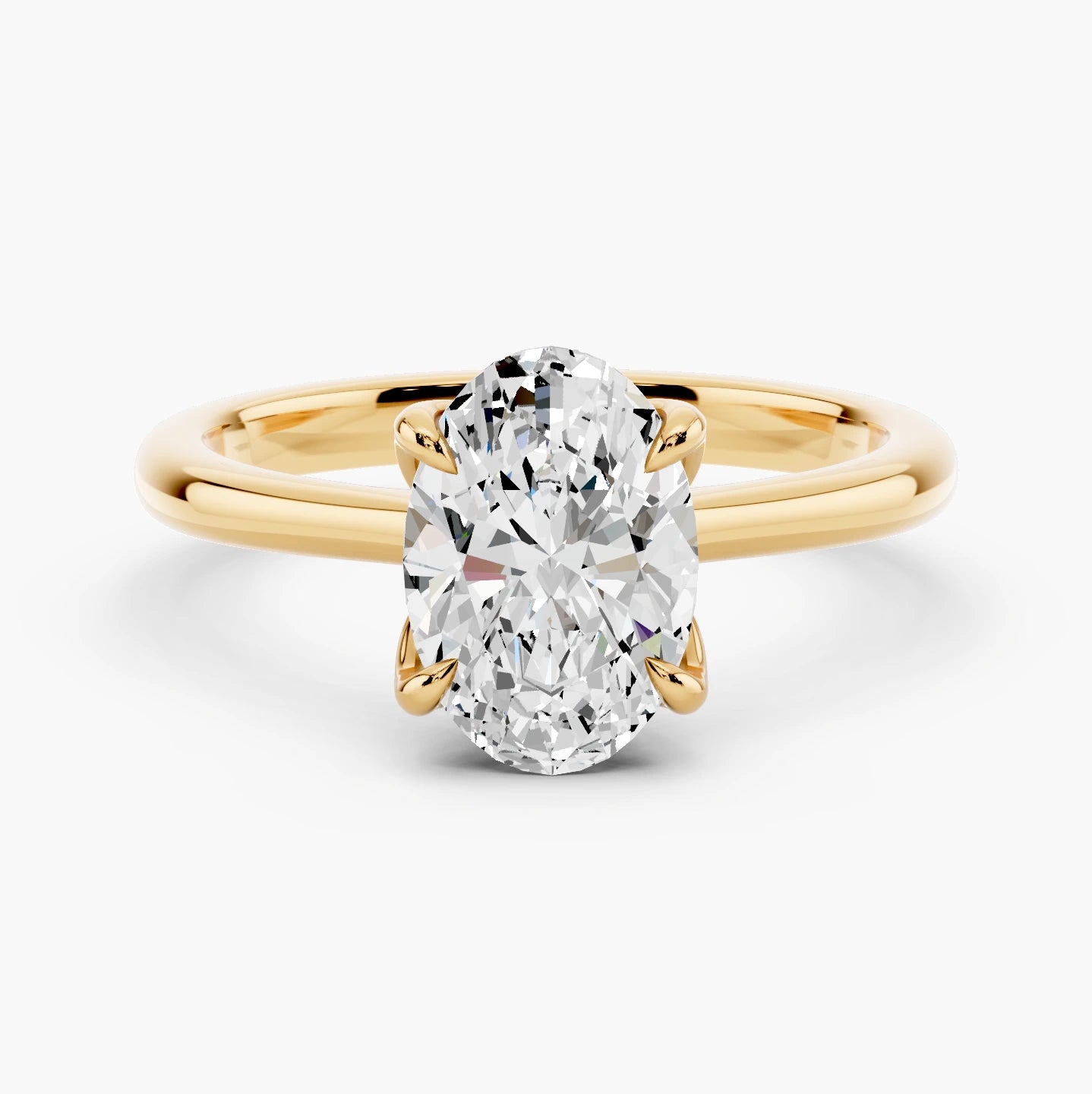 14k Yellow Gold / Oval