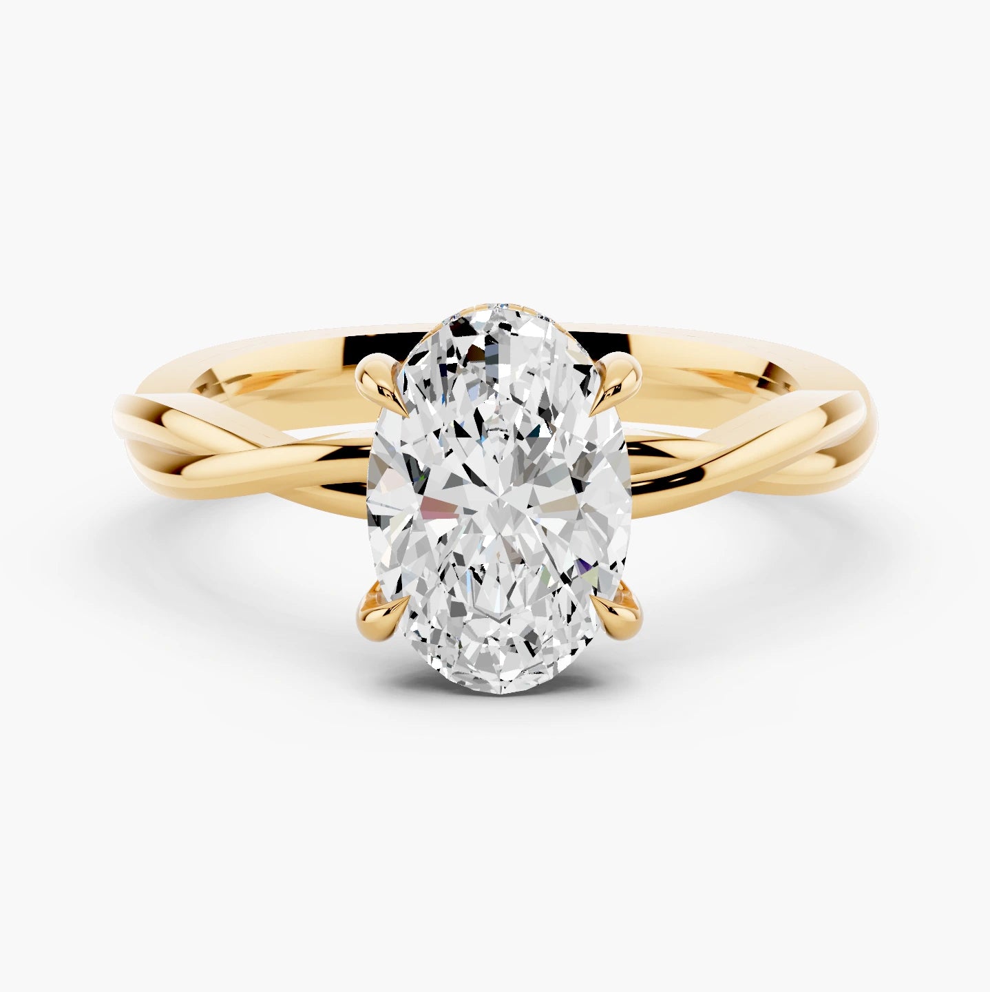 14k Yellow Gold / Oval