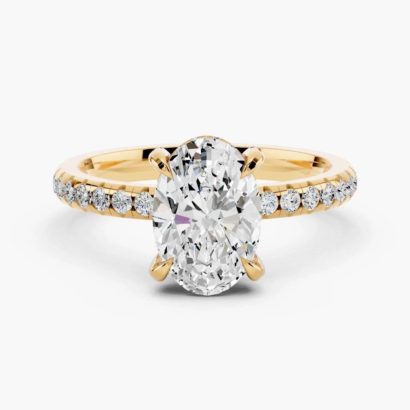 14k Yellow Gold / Oval