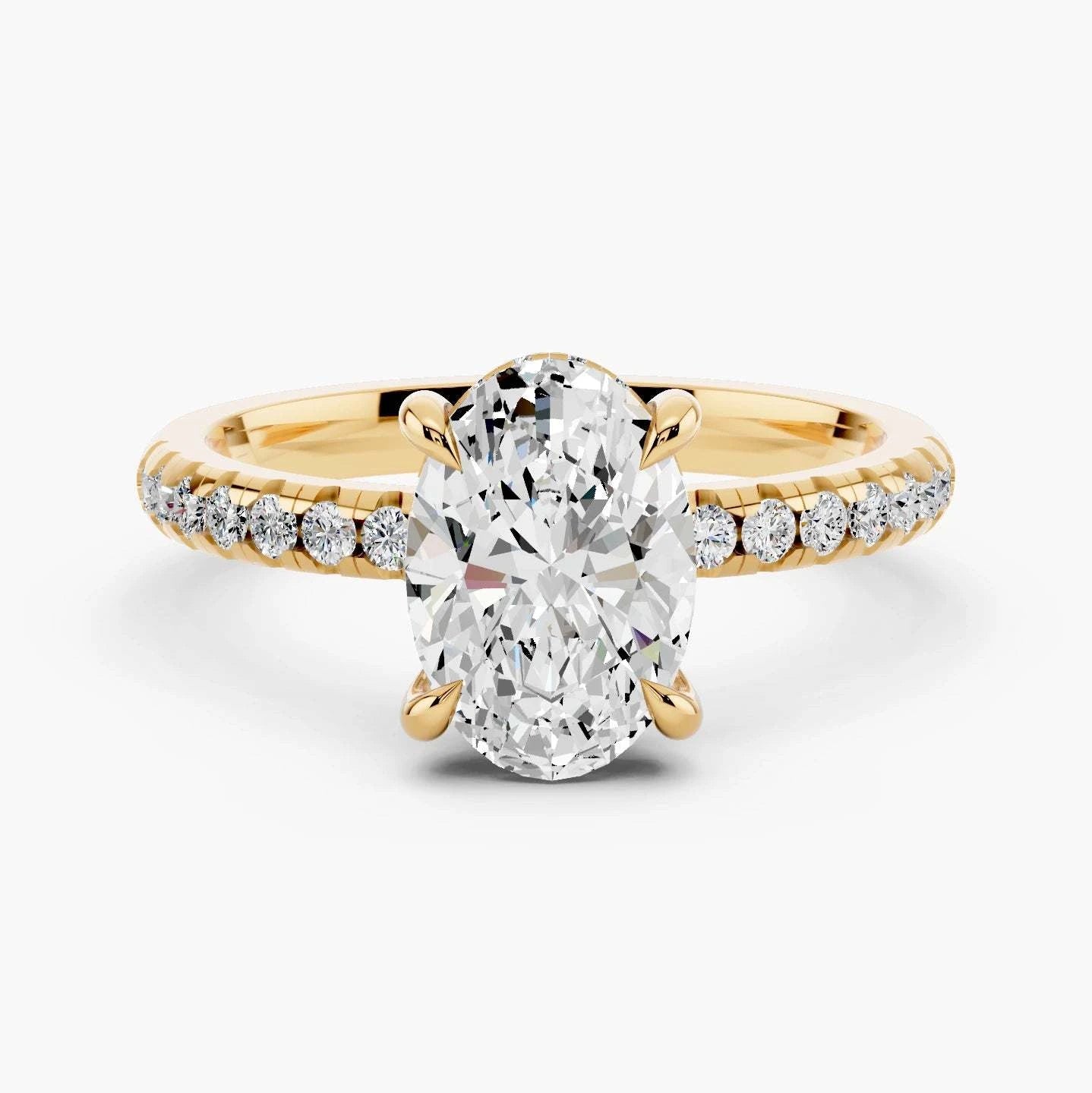 14k Yellow Gold / Oval