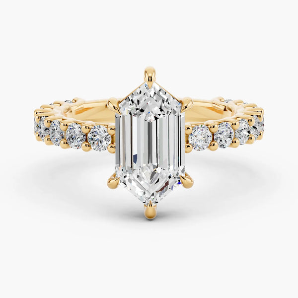 Bubble Setting Lab Grown Diamond Ring
