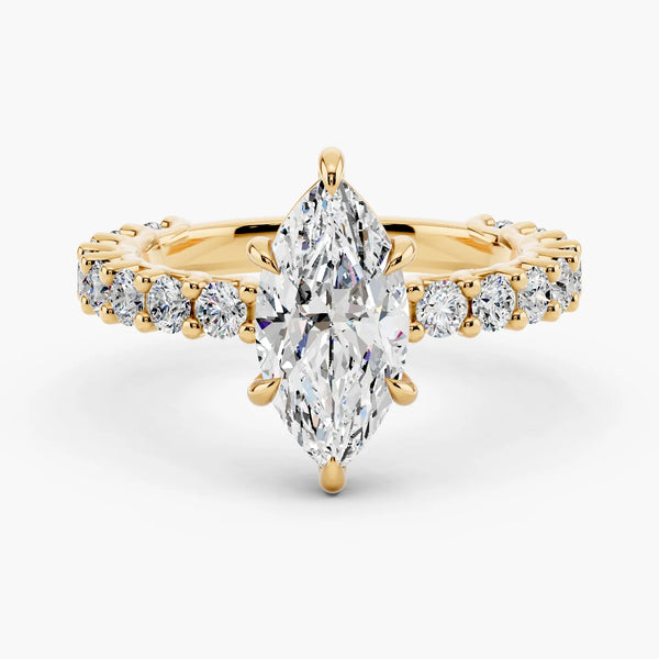 Bubble Setting Lab Grown Diamond Ring