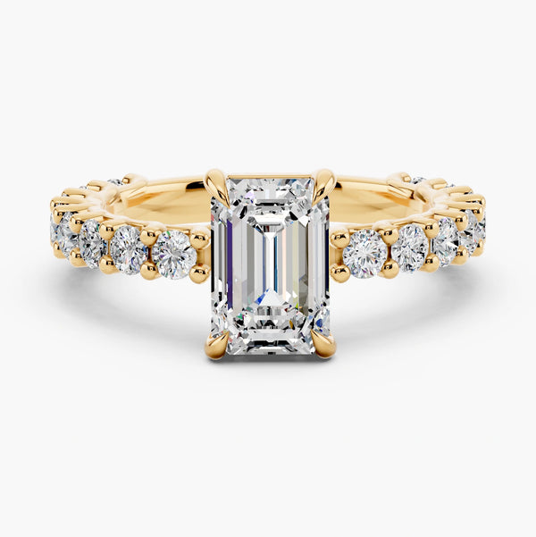 Bubble Setting Lab Grown Diamond Ring