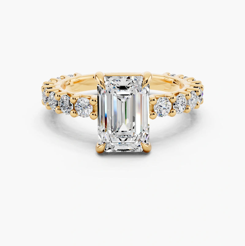 Bubble Setting Lab Grown Diamond Ring