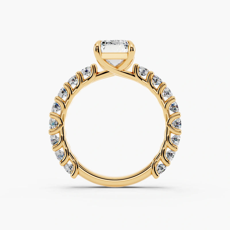 Bubble Setting Lab Grown Diamond Ring