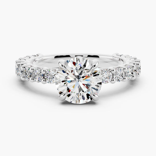 Bubble Setting Lab Grown Diamond Ring