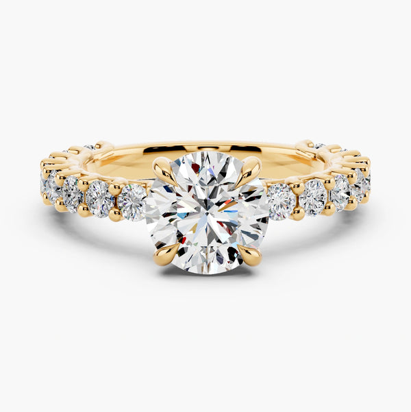 Bubble Setting Lab Grown Diamond Ring