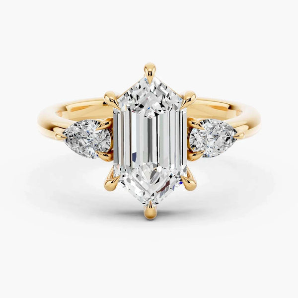 Paloma Three Stone Setting