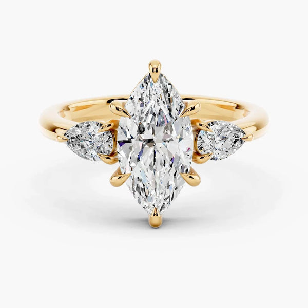 Paloma Three Stone Setting