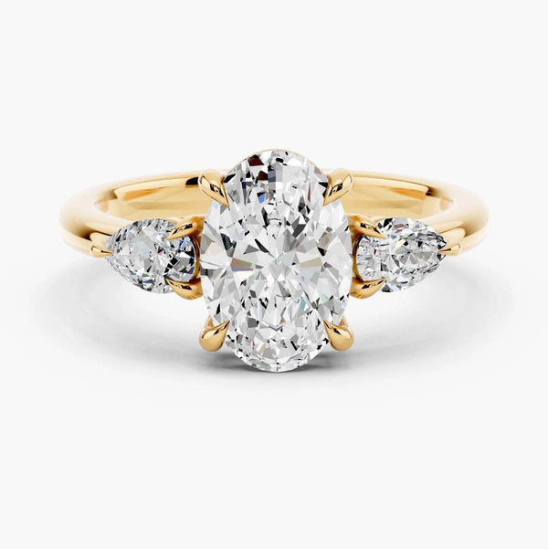 Paloma Three Stone Setting