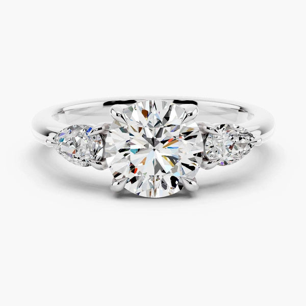 Paloma Three Stone Setting