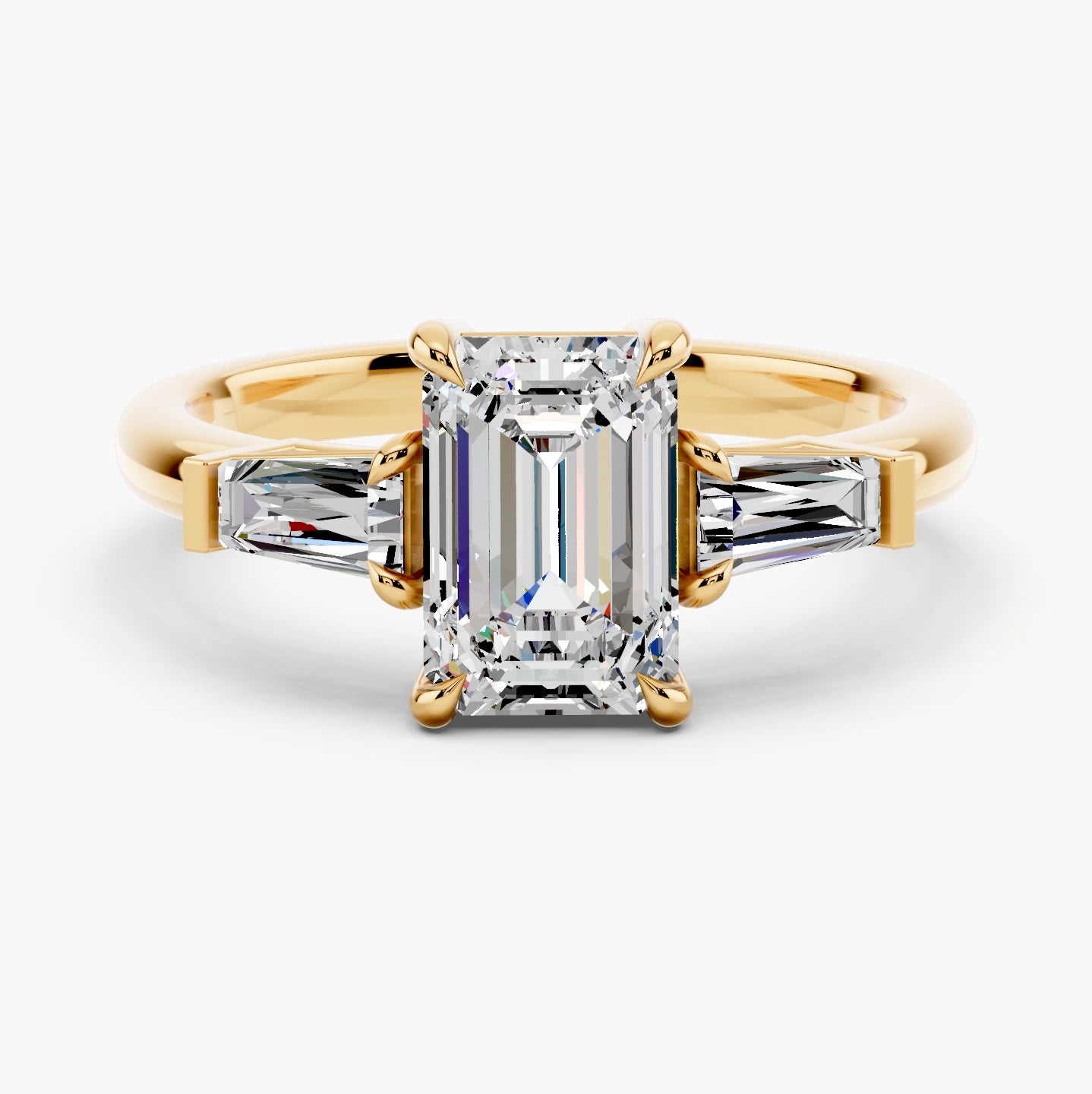 14k Yellow Gold / Emerald