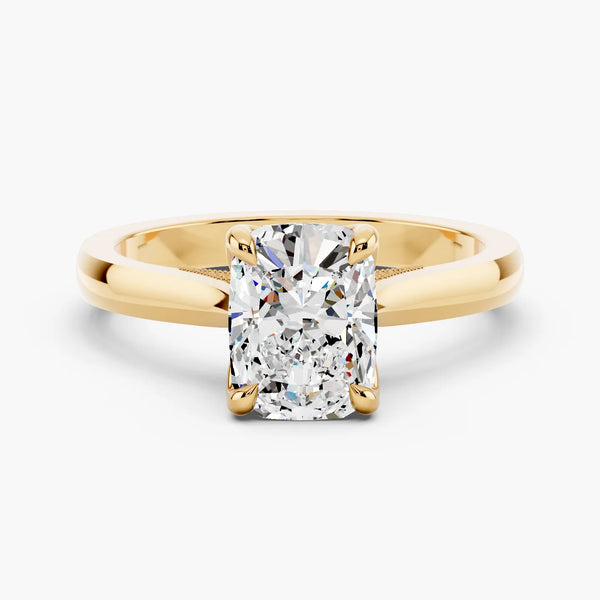 Elysian Tulip Setting Solitaire Style Engagement Ring