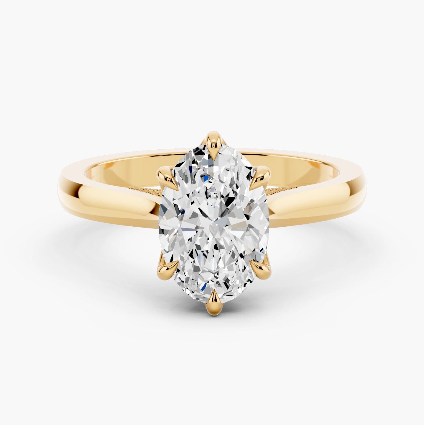 14k Yellow Gold / Oval
