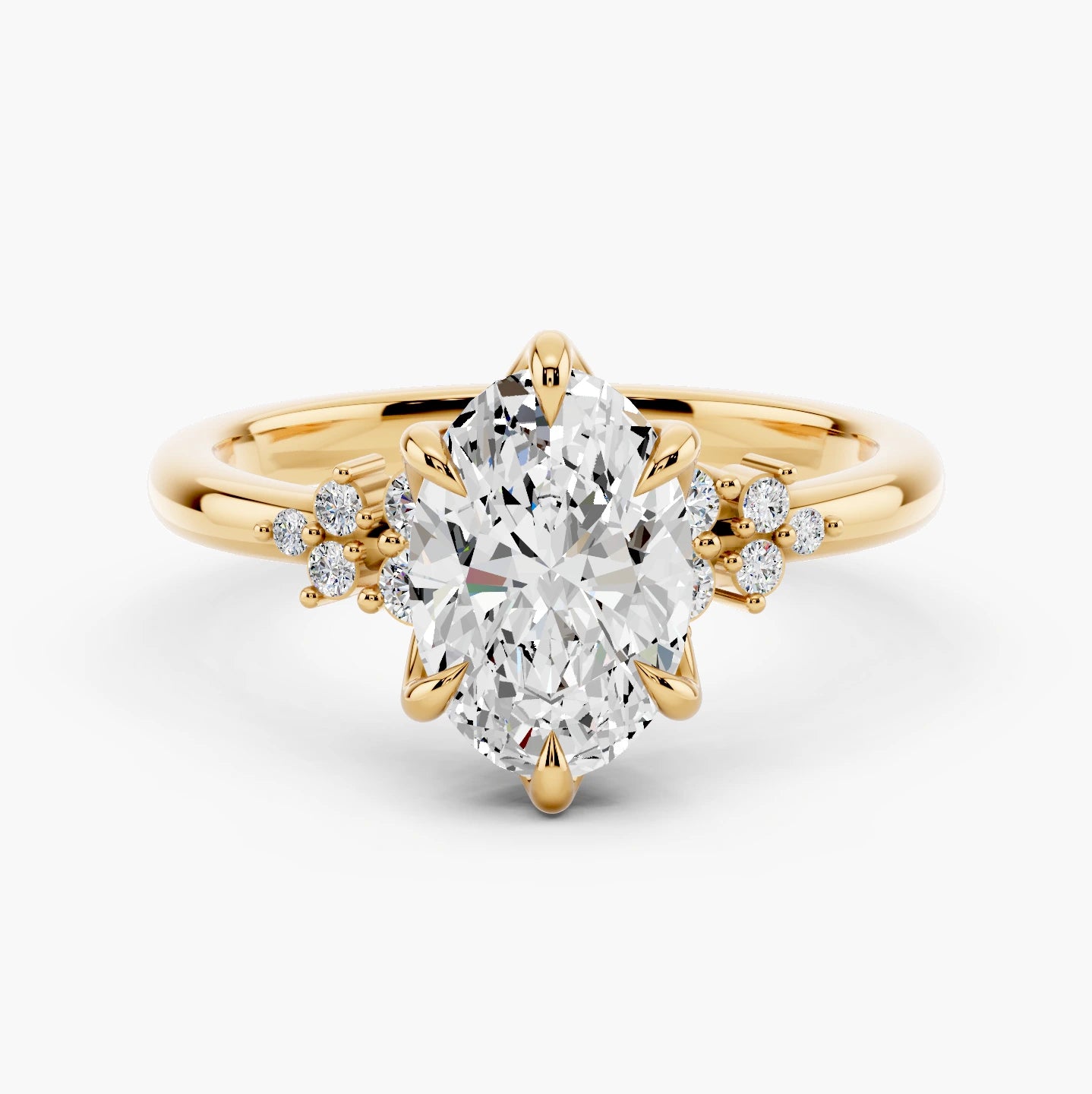 14k Yellow Gold / Oval