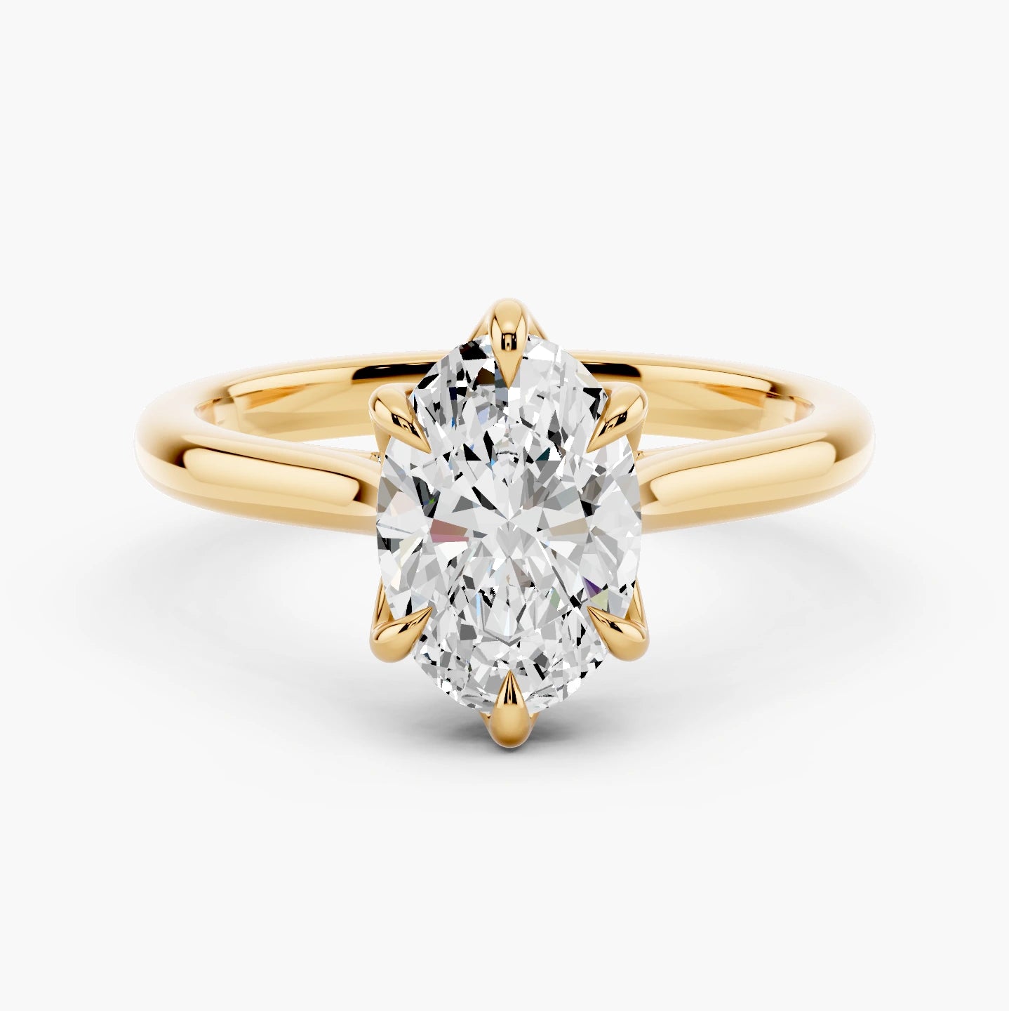 14k Yellow Gold / Oval