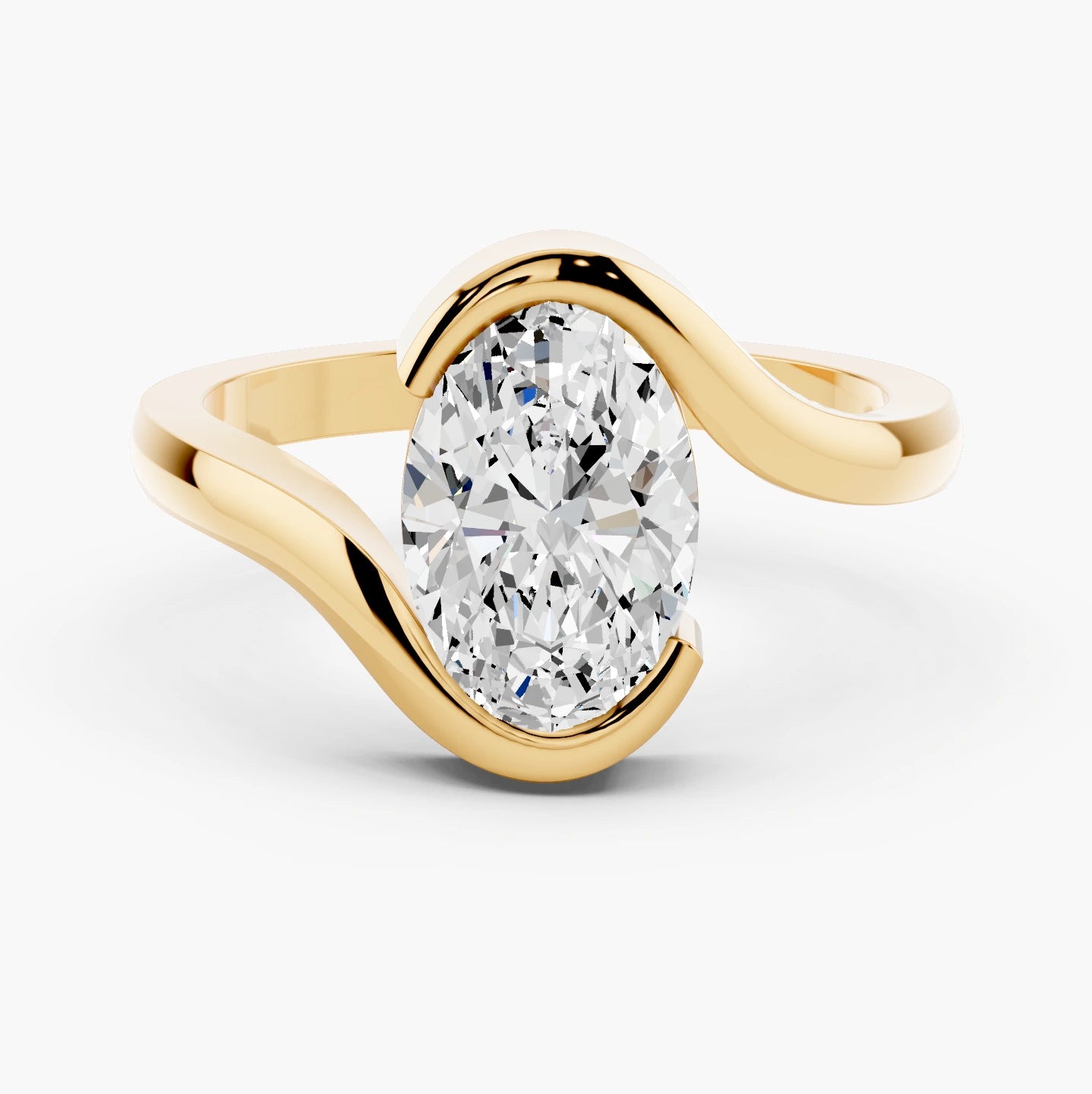 14k Yellow Gold / Oval