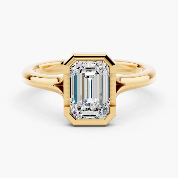 Split Shank Half Bezel Setting