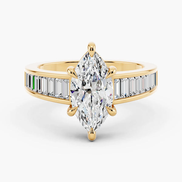 Channel Setting Engagement Ring