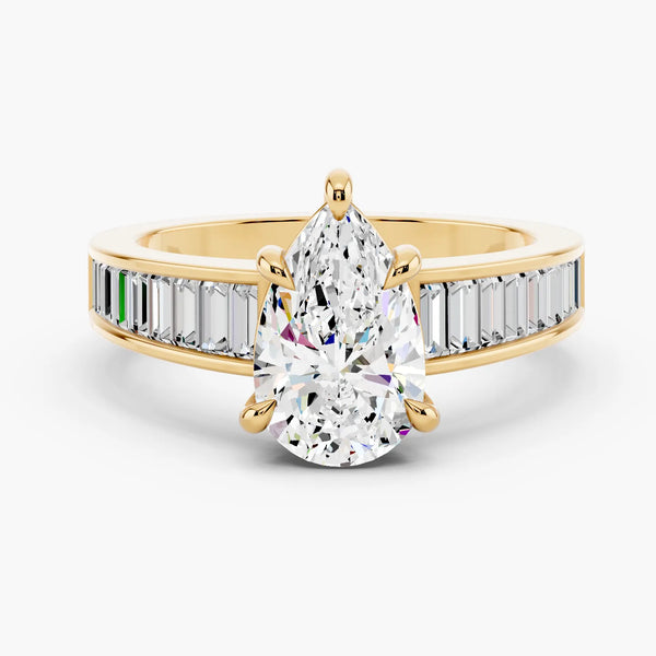Channel Setting Engagement Ring