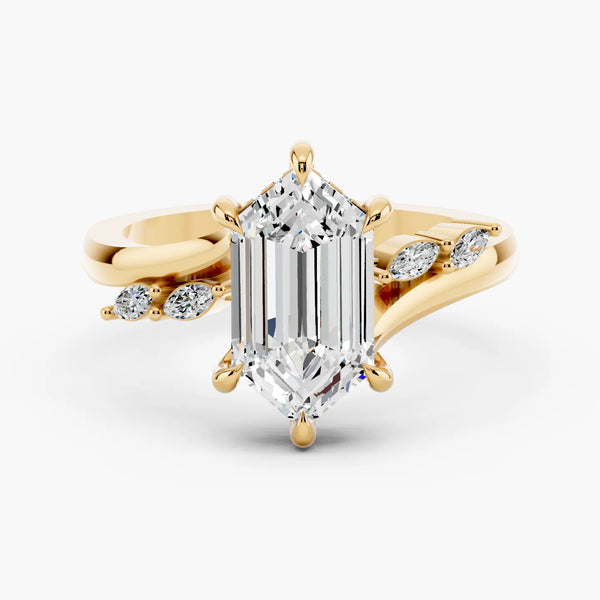 Sarina Twist Hidden Halo Setting