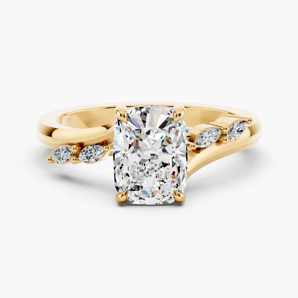Sarina Twist Hidden Halo Setting
