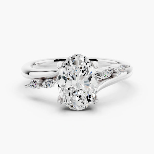 Sarina Twist Hidden Halo Setting