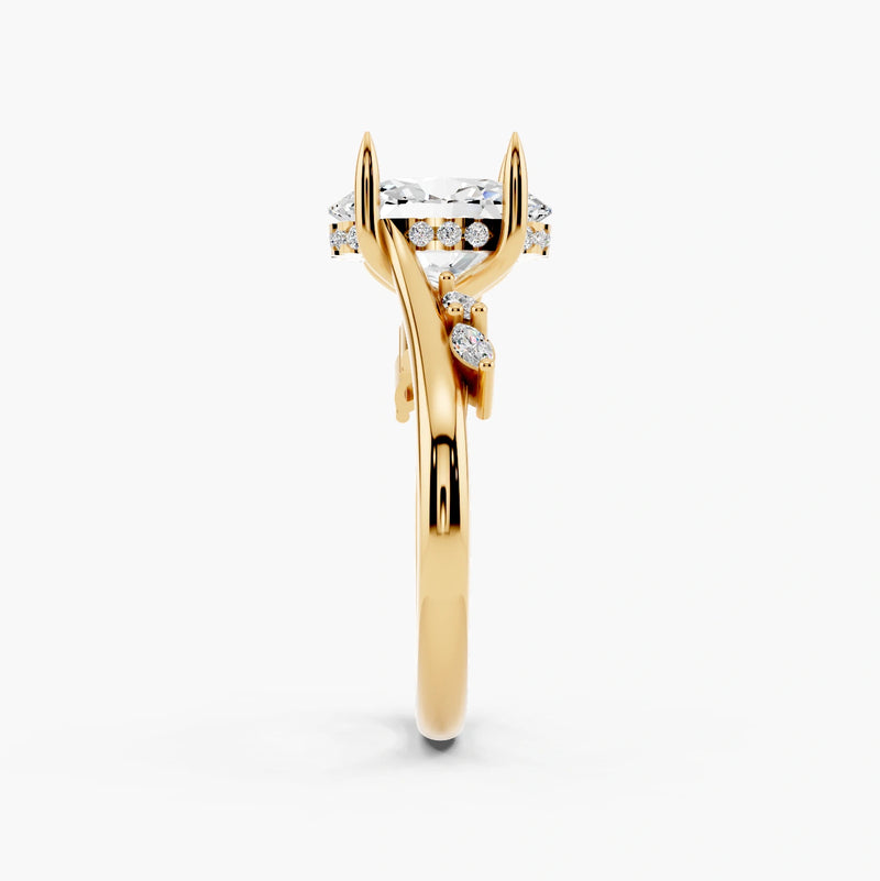 Sarina Twist Hidden Halo Setting