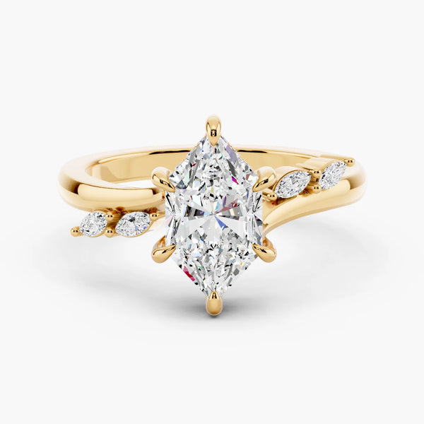 Sarina Twist Hidden Halo Setting