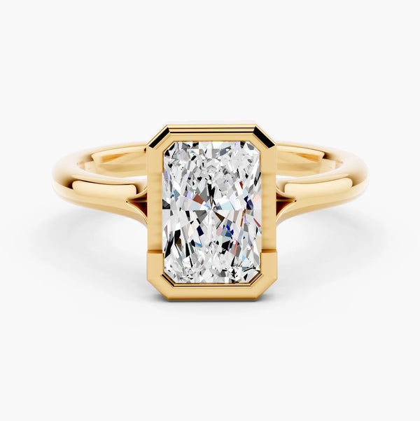 Split Shank Half Bezel Setting