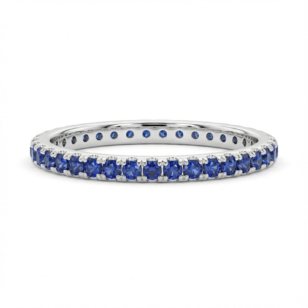 Sapphire Pave Band