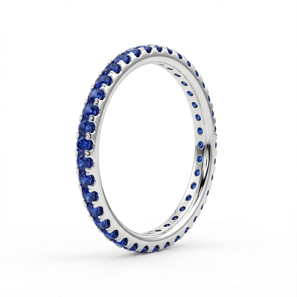 Sapphire Pave Band