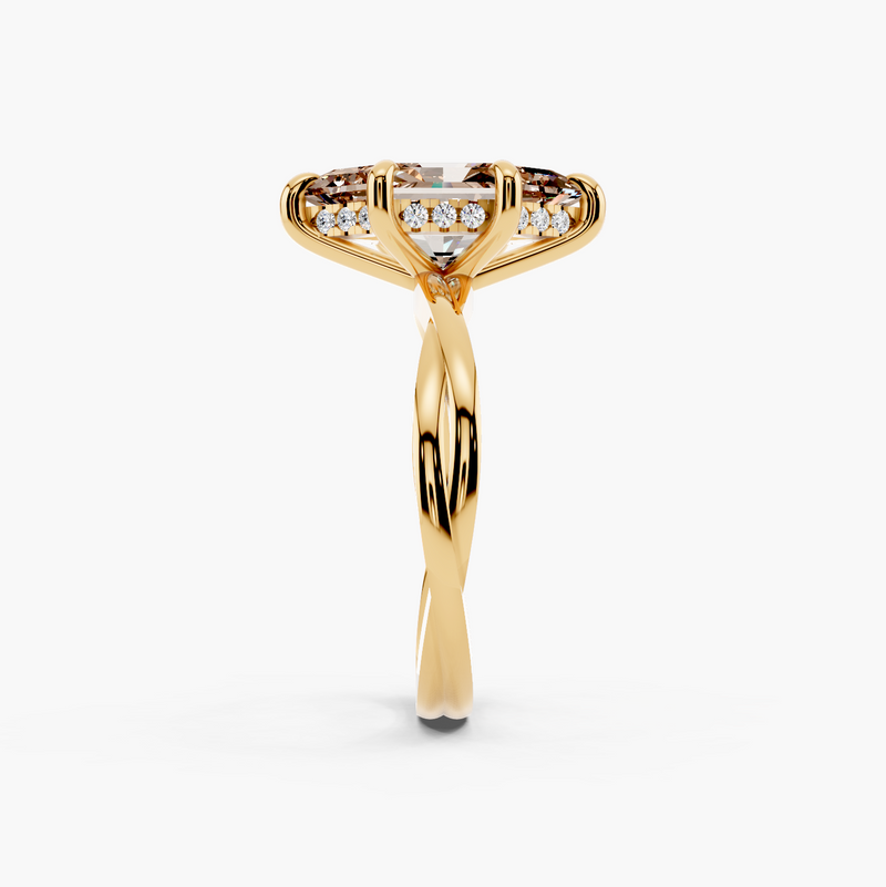 Kosina Champagne Setting Engagement Ring