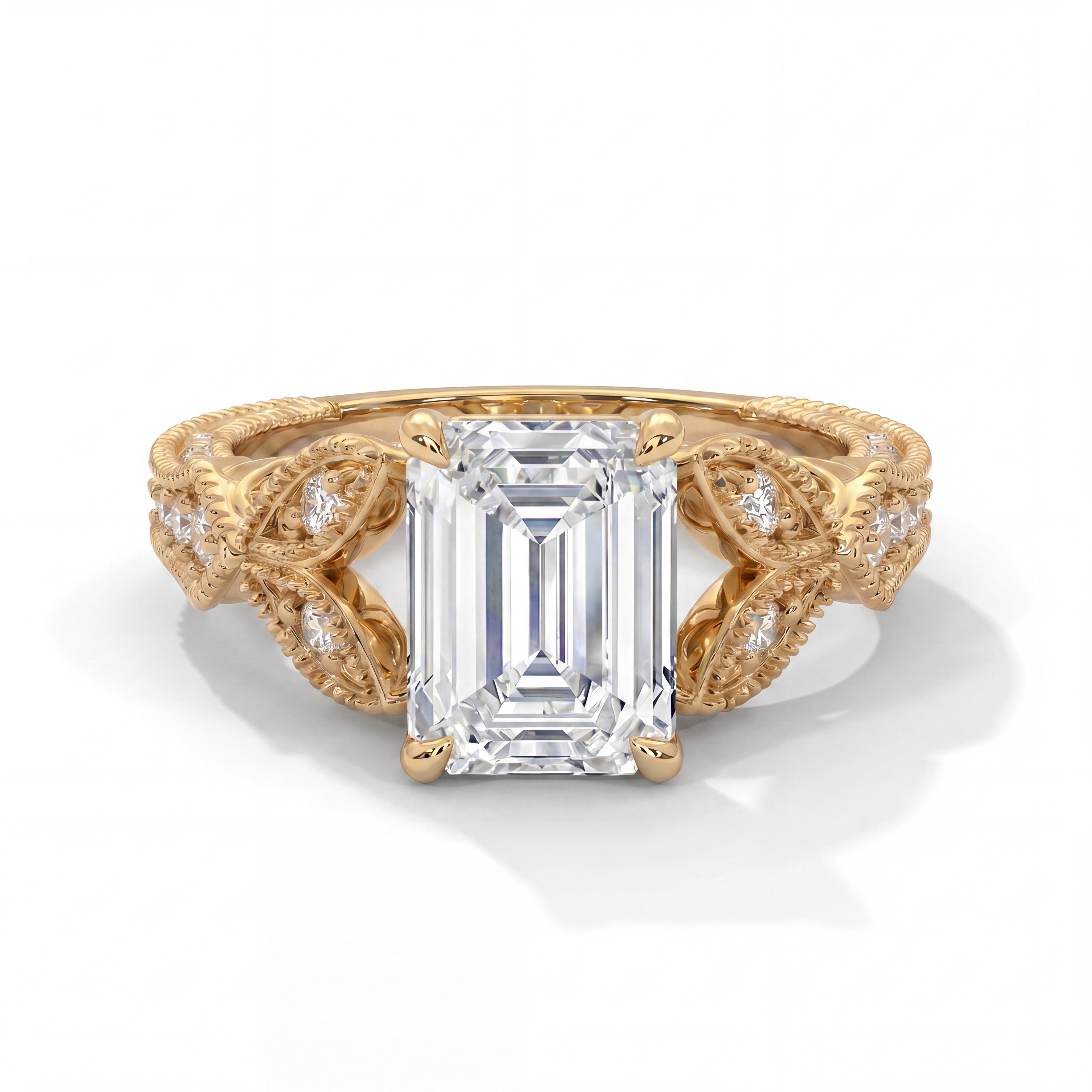 14k Yellow Gold / Emerald