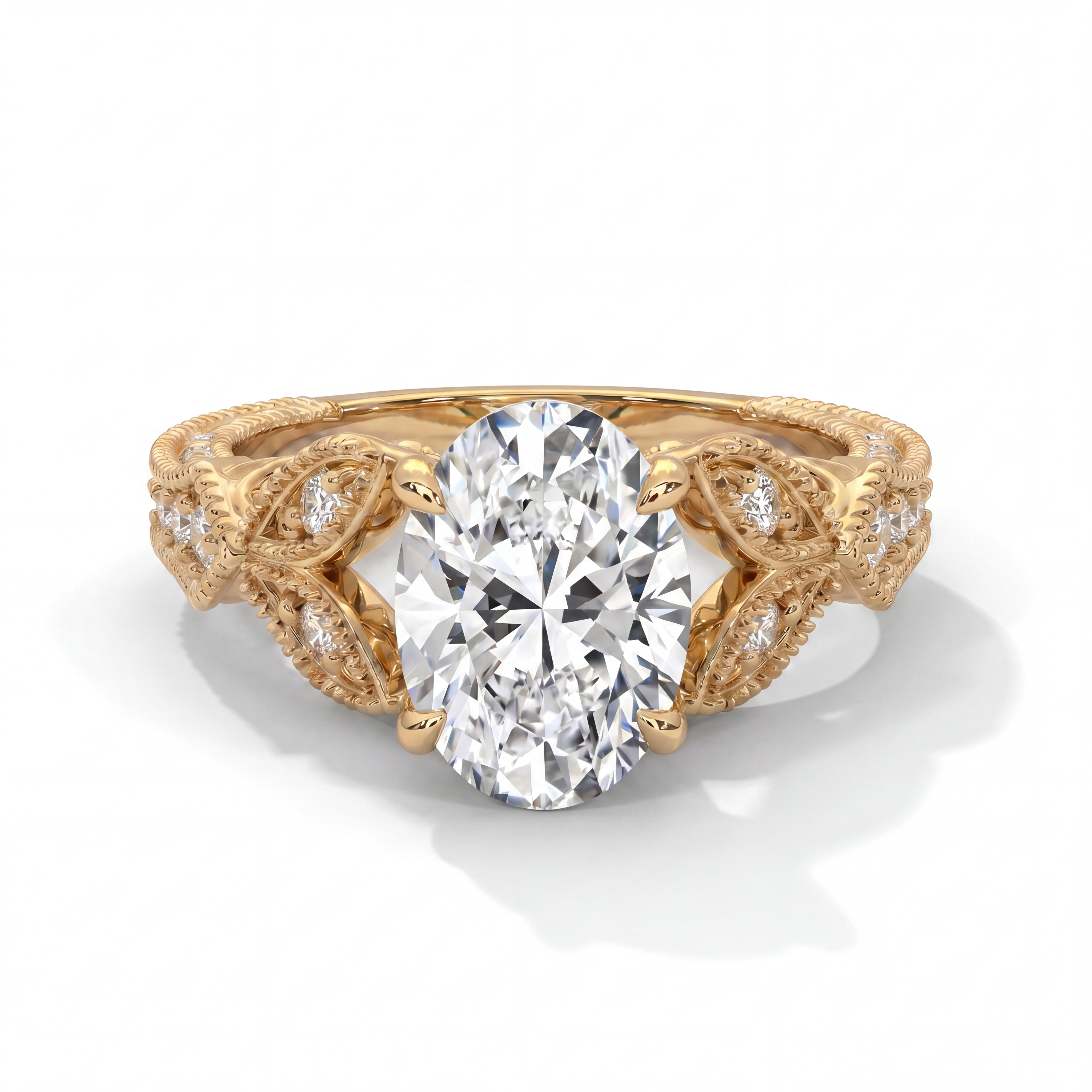 14k Yellow Gold / Round