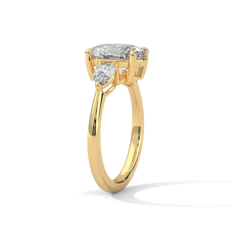 Paloma Three Stone Setting