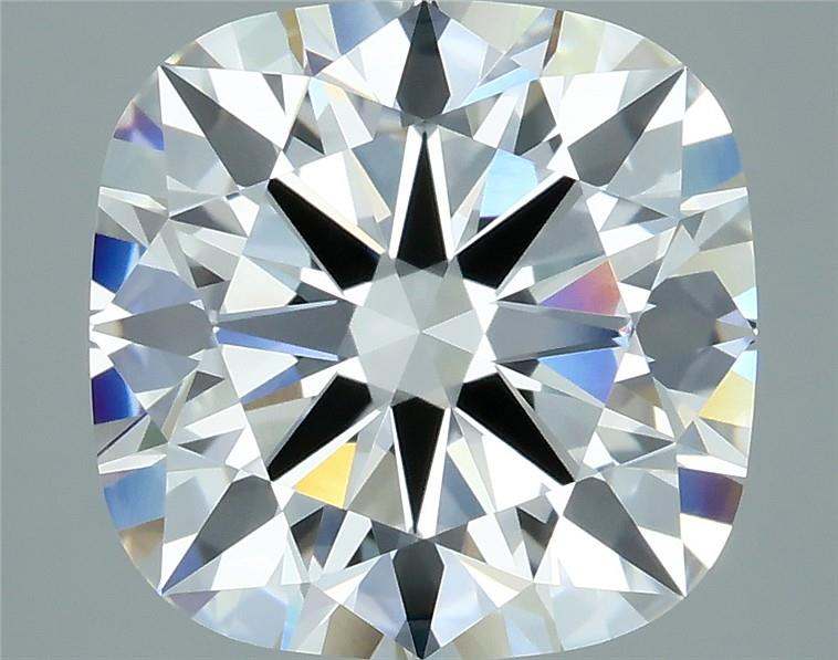 2.85 carat cushion cut GIA certified lab grown diamond close-up