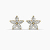 0.5ctw Marquise Diamond Flower Earrings