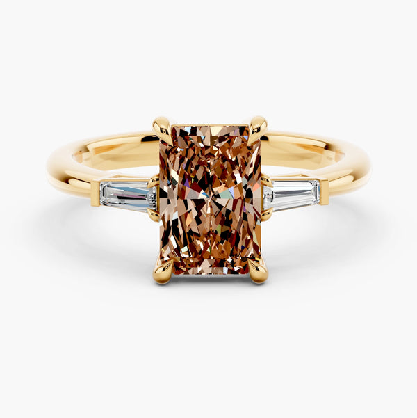 Astoria Tapered Baguette Champagne Setting Ring