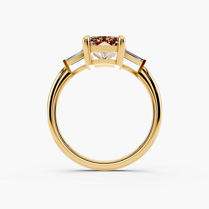 Astoria Tapered Baguette Champagne Setting Ring