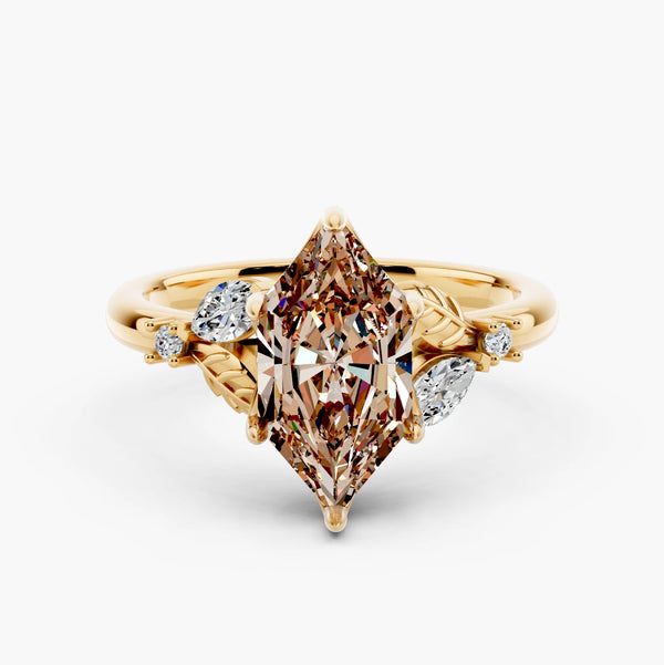 Blossom Champagne Setting Engagement Ring