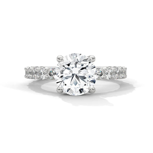 Bubble Setting Lab Grown Diamond Ring