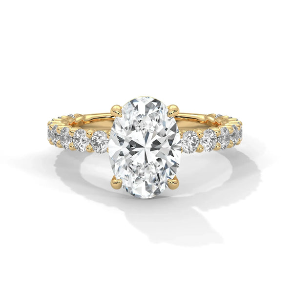 Bubble Setting Lab Grown Diamond Ring