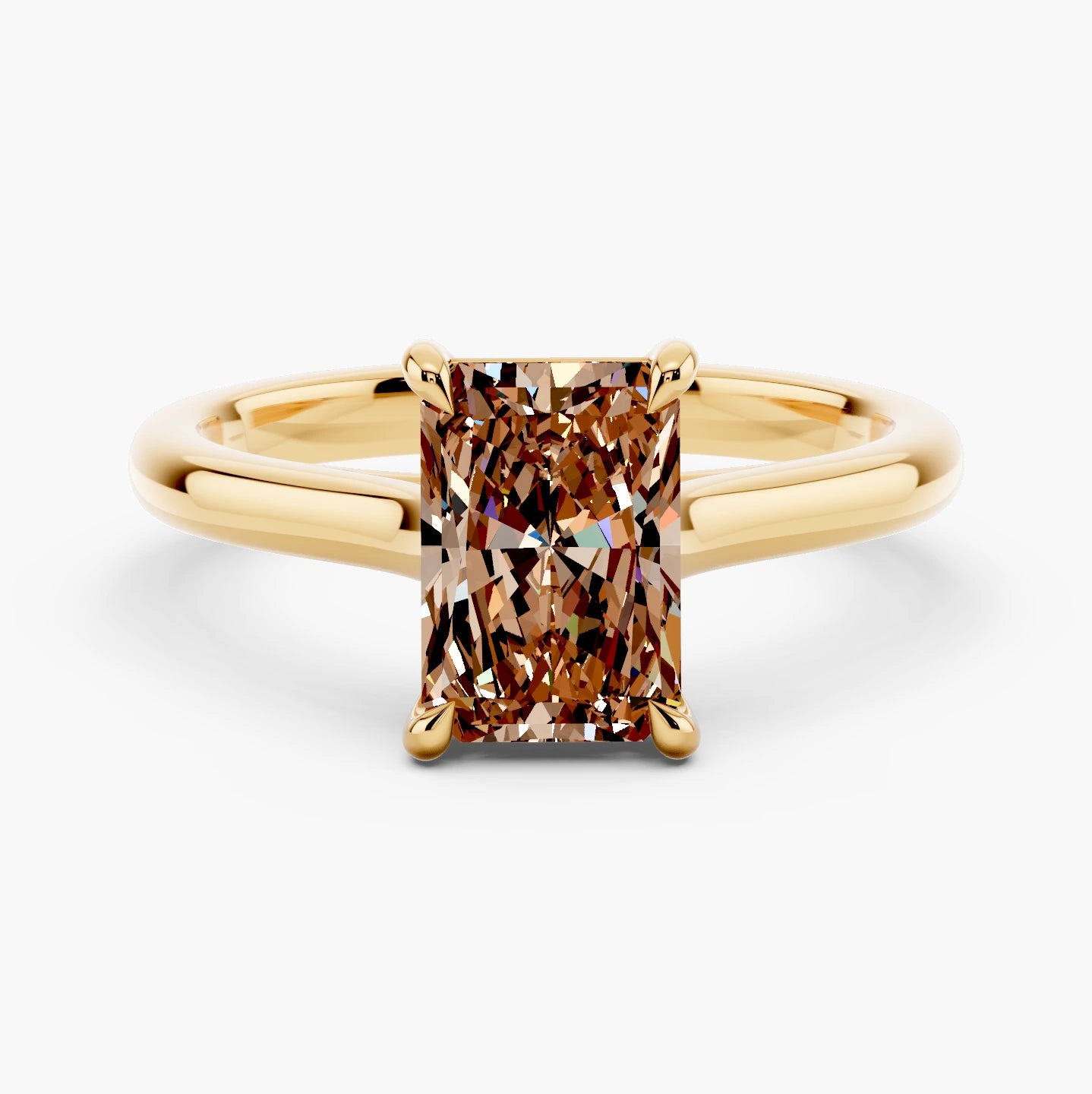 14k Yellow Gold / Radiant