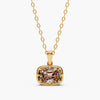 Champagne Old Mine Cut Lab-Grown Diamond Pendant Necklace