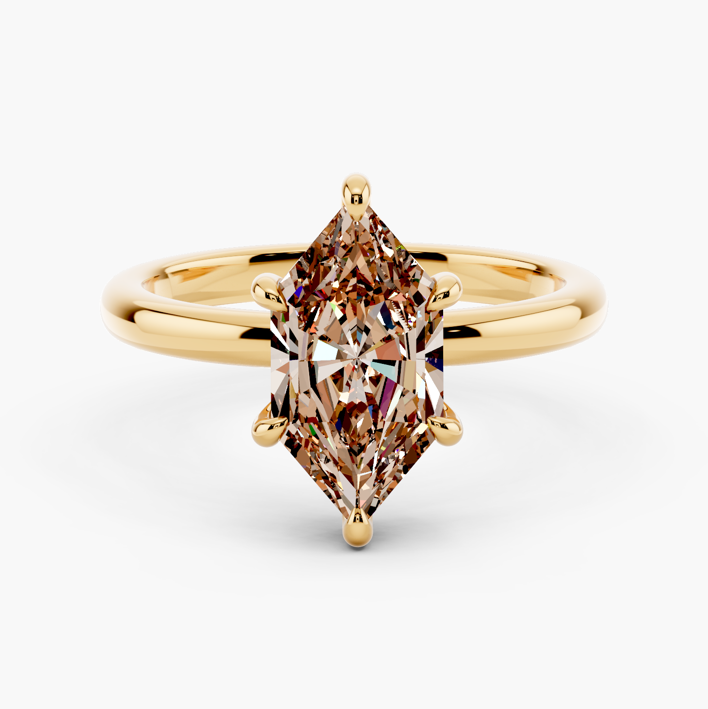 14k Yellow Gold / Dutch Marquise
